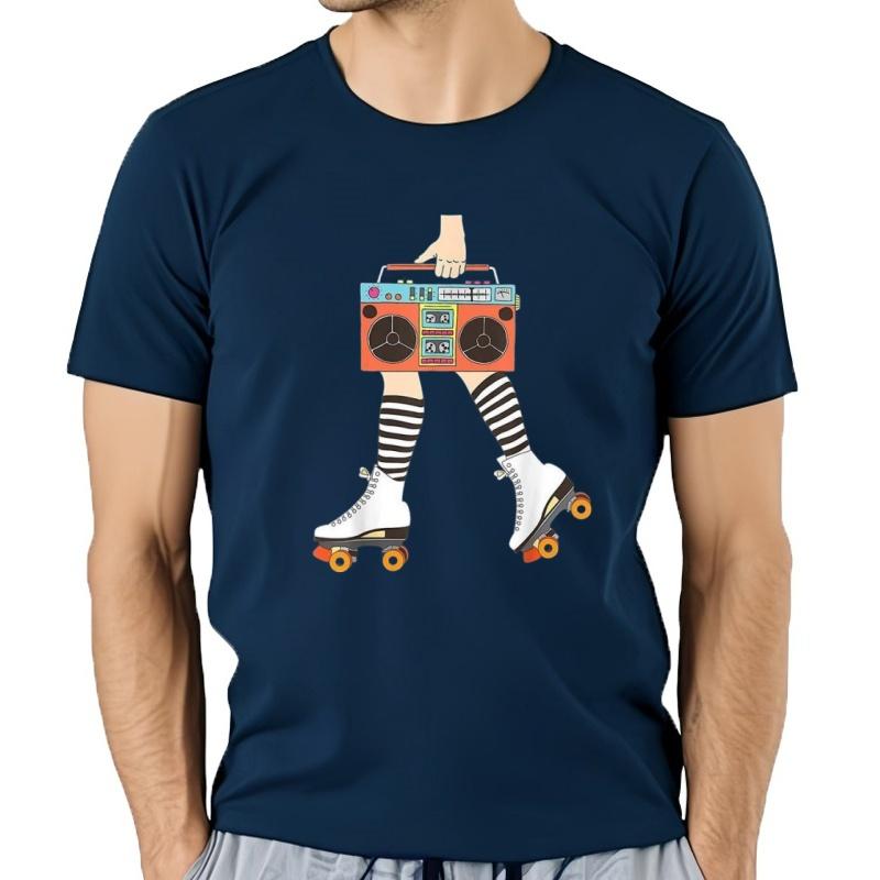 New Roller Skating Retro Roller Skater Unisex Funny Tshirt Usa S5xl