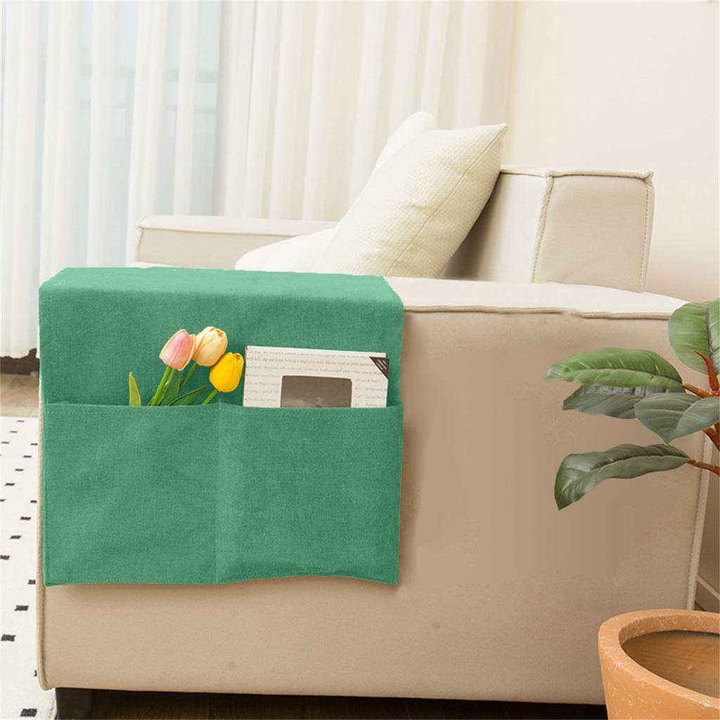 Sofa Armrest Pouch Sofa Cover Side Pockets For Storage Home Hanging Magazine Books Snacks Glasses Phone Remote Control Storage Bag