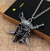 Fashion Vintage Charm Pirates Of The Caribbean Necklace Jack Sparrow's Skull Pendant Jewelry Men Women Gifts