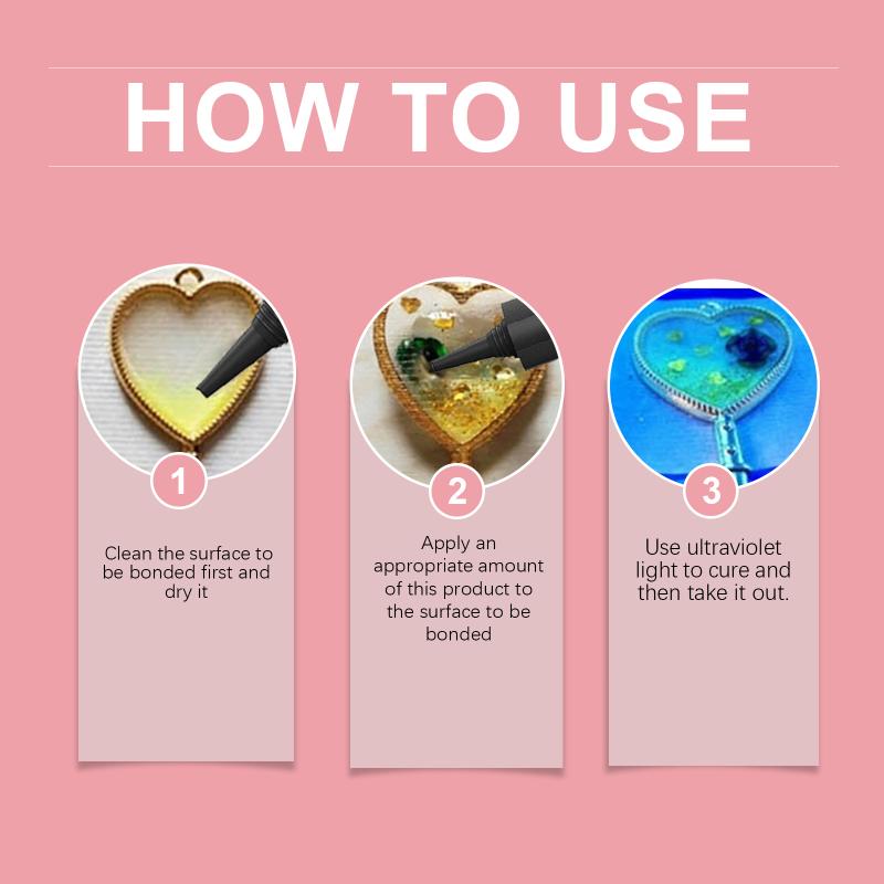 

Hard Uv Resin Glue Clear Ultraviolet Curing Quick Drying Epoxy Resin Uv Glue Diy Epoxy Resin Jewelry Making Handmade Crafts 1pcs