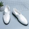 2026New Roman Sandals Summer Men Casual Leather Anti-skid Driving Flats Breathable Trendy Soft Soled Homme Designer Outdoor Shoe