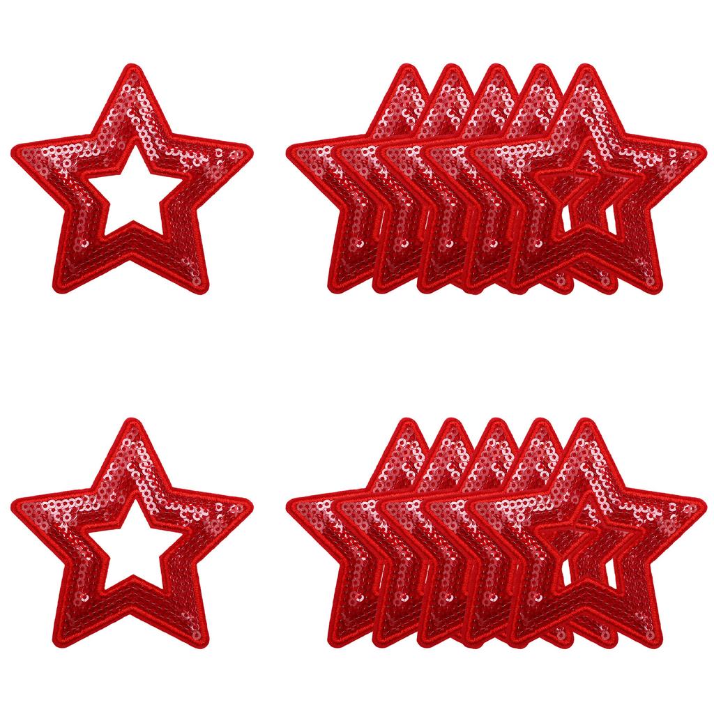 Spieltag Cartoon Stickerei Stoffaufkleber Pentagramm Sternmuster Bügelaufkleber Kleidung Hut Gepäck DIY Lochreparatur