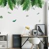 Nordic Green Leaf Plant Wall Sticker Self Adhesive Removable Home Decor for Bedroom Dormitory Wall Art