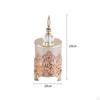 Candy Jar Decorative Art Gold Glass Storage Food Organization for Tea Sugar Biscuit