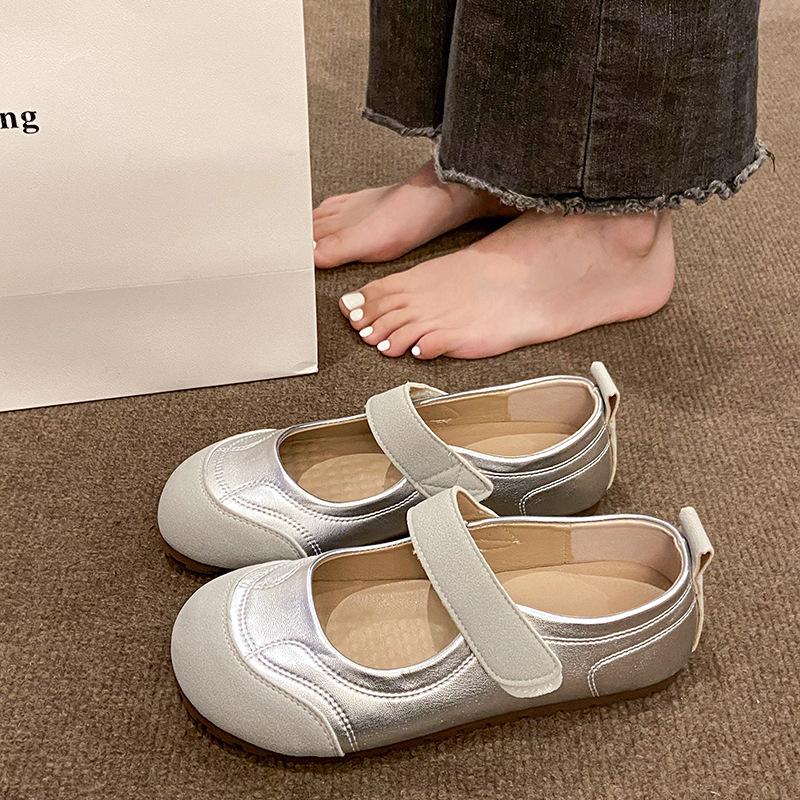 Fashion Spring Autumn New Flat Soft Bottom Comfortable Fashionable Versatile Casual Shoes Round Head Shallow Mouth Women's Shoes