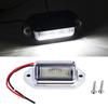 6 LED Car License Plate Tag Lights Lamps License Plate Lamp Assembly Super Bright Light For SUV Truck Trailer Van Tag 1/2pcs