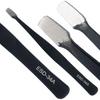 Rosfix Set of 10 Precision Tweezers In a Case – Acid Resistant | Hardened Tips | Anti-magnetic and Precise