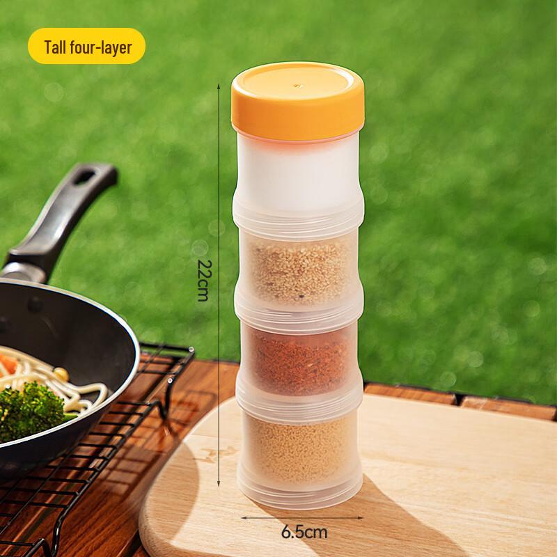 Shangqi Tragbares Stapelbares Outdoor-Gewürzflaschen-Set