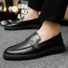 Herrenschuhe Neuer Stil Lässige Lederschuhe Trendige Weiche Leder Slipper Herren Slip-on Leichte Fahrschuhe