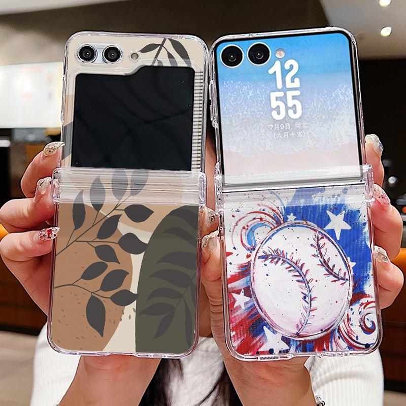 Thin Ring Magnetic Phone Case For Samsung Galaxy S26 Ultra S25 FE S24 S23 S22 Plus S21 FE Abstract Geometry Style Hybrid TPU+PC Matte Cover