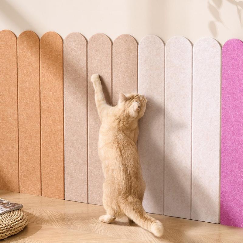 Wall Decoration Sticker Anti Cat Scratch Home Sofa Protection Pad Felt Fence Wear-resistant Non Shedding Climbing Board DIY Self-adhesive Floor Mat