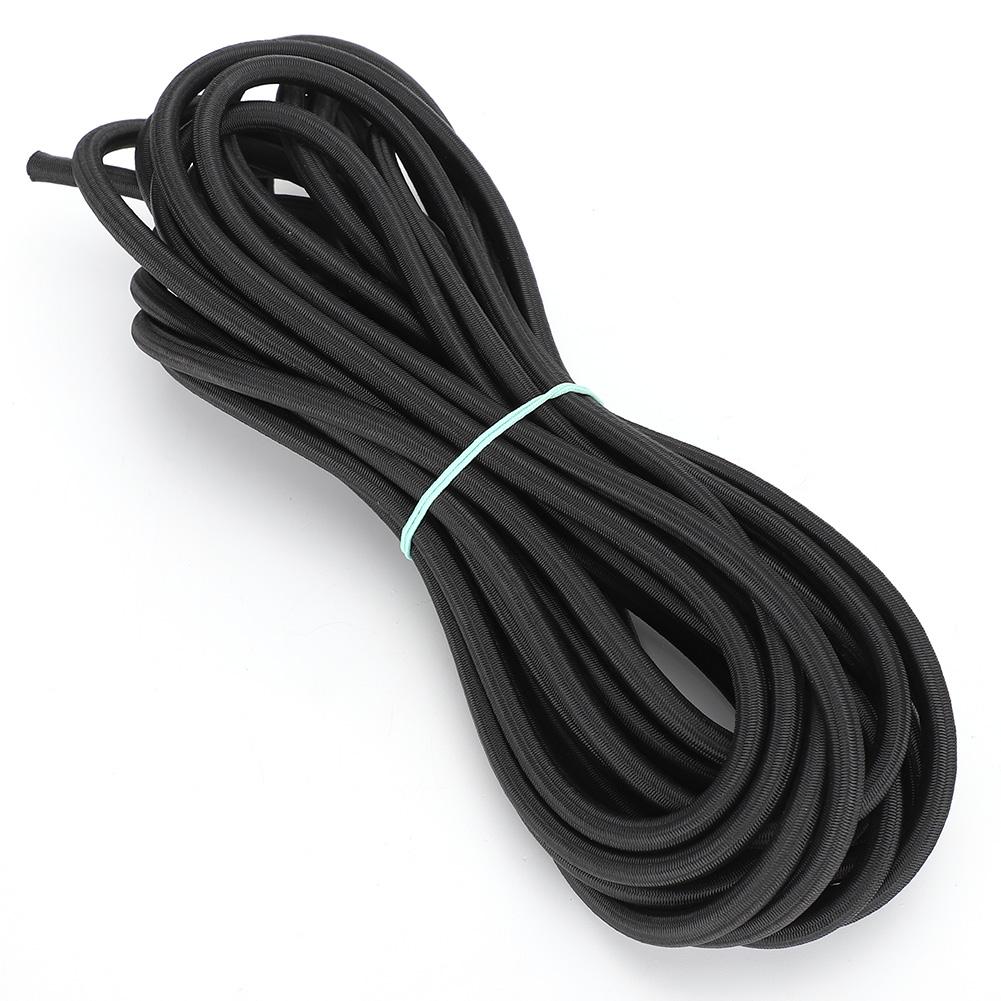 7mm 10m   32.8ft Clothes Round Elastic Rope Cord with Strong Elasticity for Clothing DIY Black
