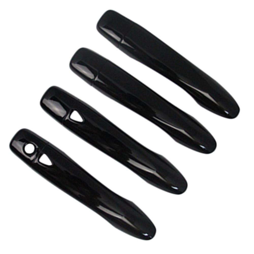 Black Door Handle Covers Trim With Smart Hole For Nissan Altima 2013-2018