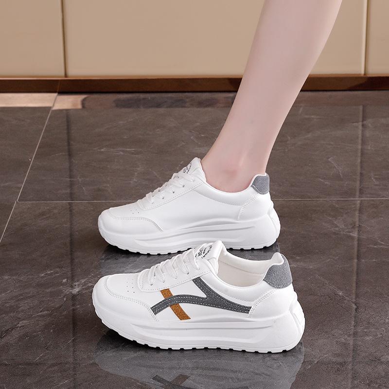 

Women s shoes spring and autumn 2025 new little white shoes women s breathable sports shoes casual Forrest Gump shoes children RL-K02 35