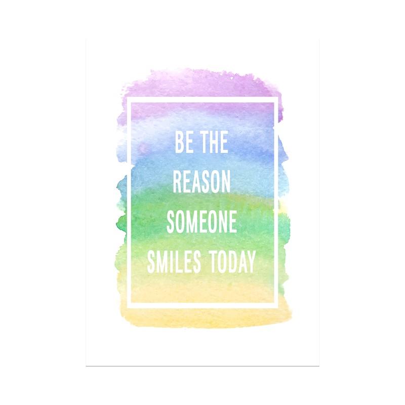 Watercolor Quotes Poster Psychedelic Gradient Spiritual Wall Art Canvas Painting Wall Pictures For Living Room Decor