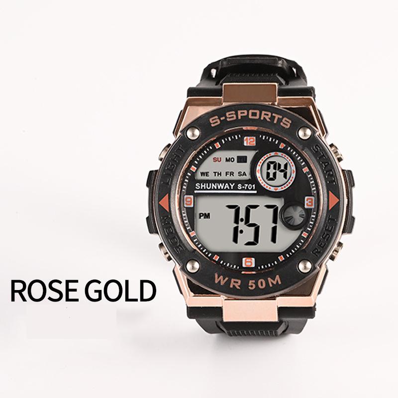 

UTHAI CE15 Повседневные модные электронные часы водонепроницаемые спортивные многофункциональные мужские часы ночник часы подарок часы для мужчин