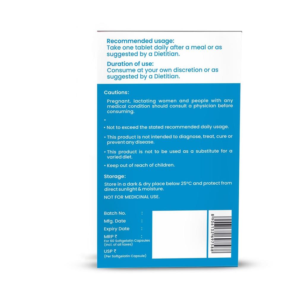 DR. MOREPEN Omega 3 Deep Sea Fish Oil 1000 Mg with DHA & Vitamins A D E K27, 60 Softgels Pack of 2