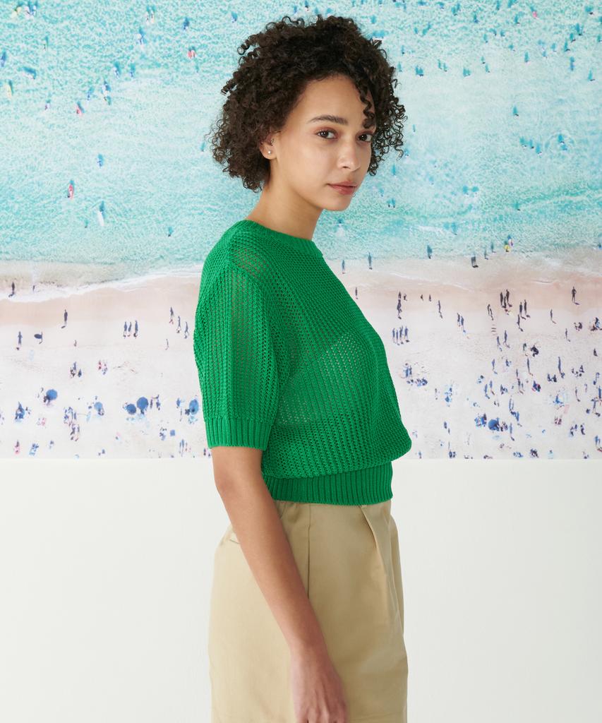 AGENT PEEK Agp Knit Round T-Shirt (W) Green
