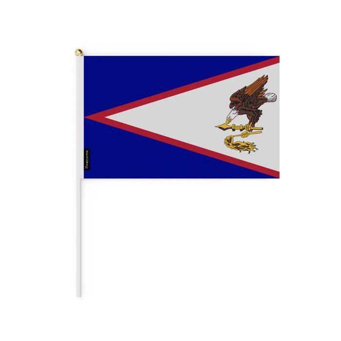Drapeau - Samoa Américaines - 30 X 45 Cm - Polyester Résistant - Impression Recto/verso - Léger Et Robuste