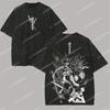 Tricou Anime Jujutsu Kaisen Zenin Maki Gotic Y2k Vintage Spălat Tricou Bărbați Unisex Îmbrăcăminte Bumbac Tricouri Topuri Vară