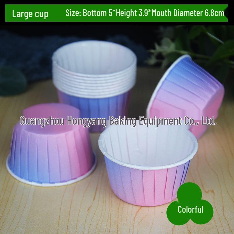 Blue High-Temp Resistant Lace Cupcake Cups for Baking and Dessert Trays