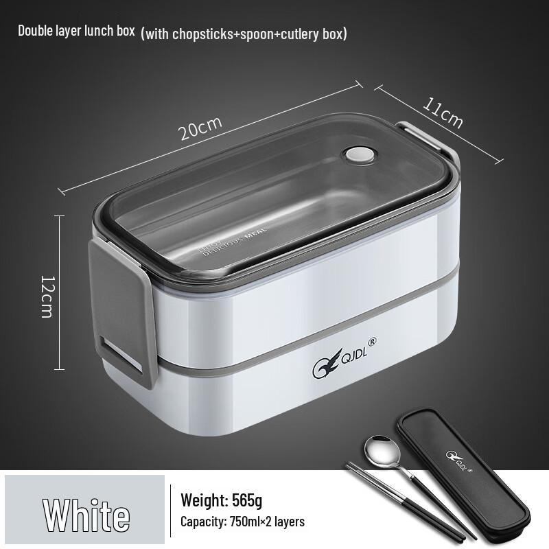 ZISIZ Japanese Style 304 Stainless Steel Insulated Bento Box