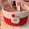 Multifunctional Desktop Organizer Santa Claus Candy Storage Basket Christmas  Storage Basket  Kids