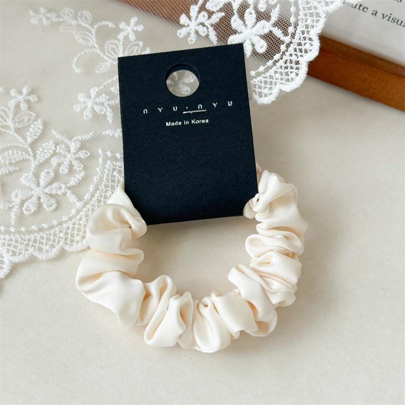 Wszechstronna satynowa gumka do włosów w stylu francuskim: Damska gumka do wysokiego kucyka, styl koreański