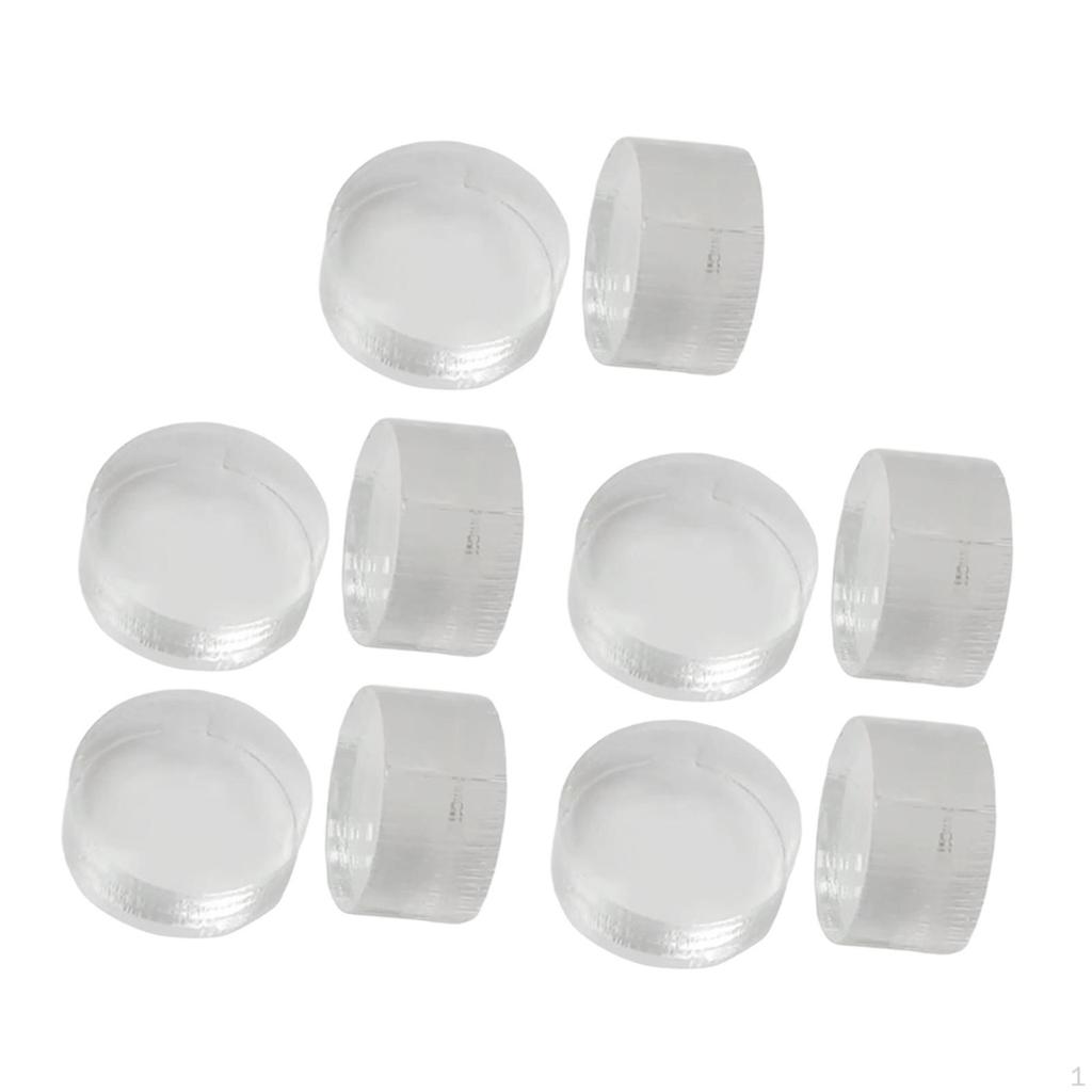 10 Pcs Clear Pool Cue Tips for Billiard