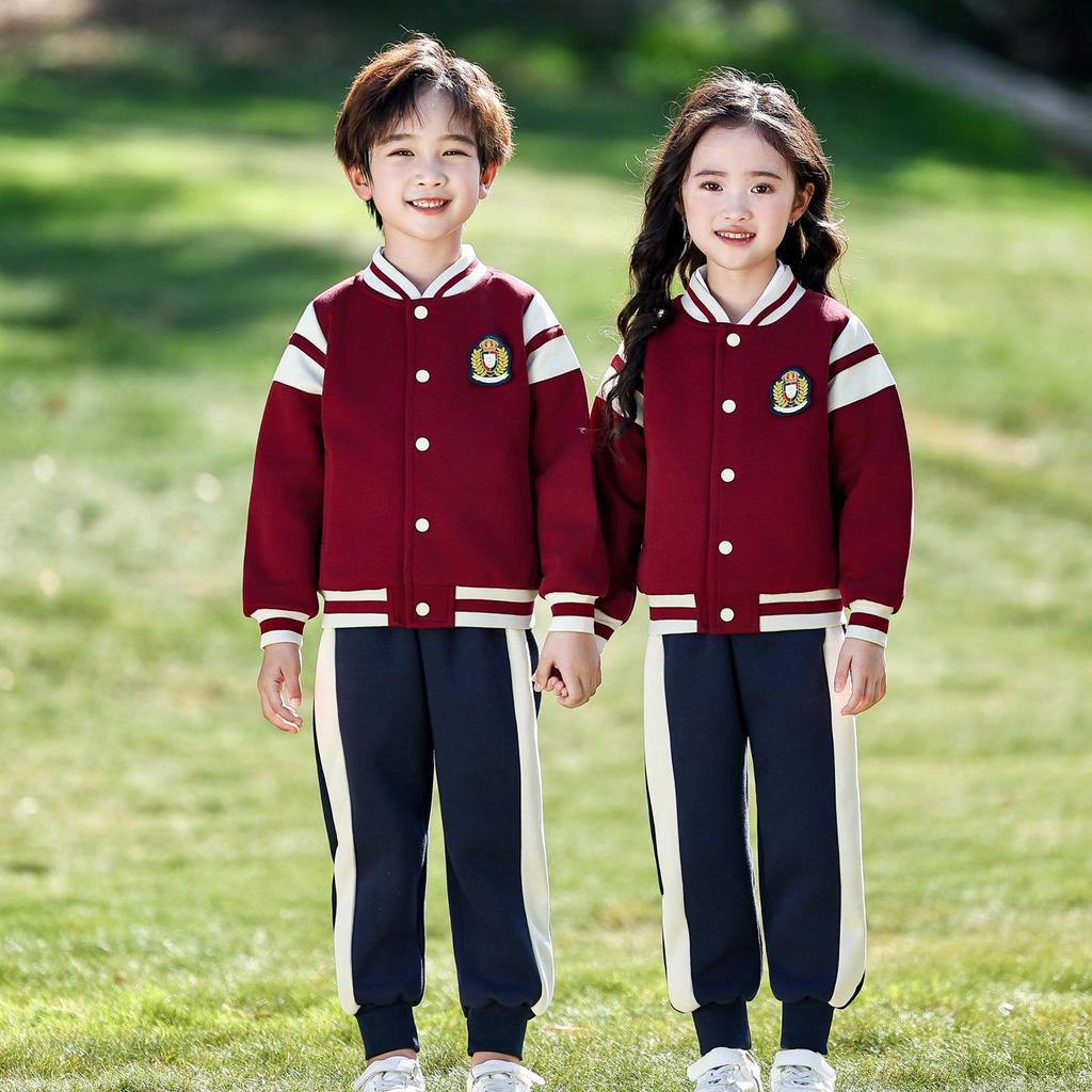Children's Autumn & Winter Windbreaker Set: School & Kindergarten Uniform, 3-Piece Sportswear.