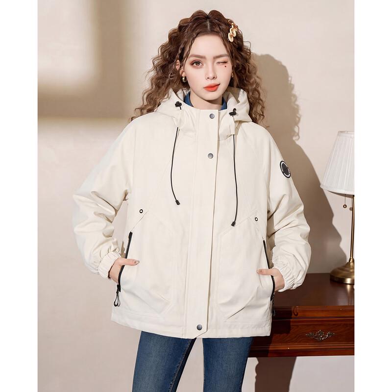 ET BOITE Women's Loose Fit Hooded Jacket