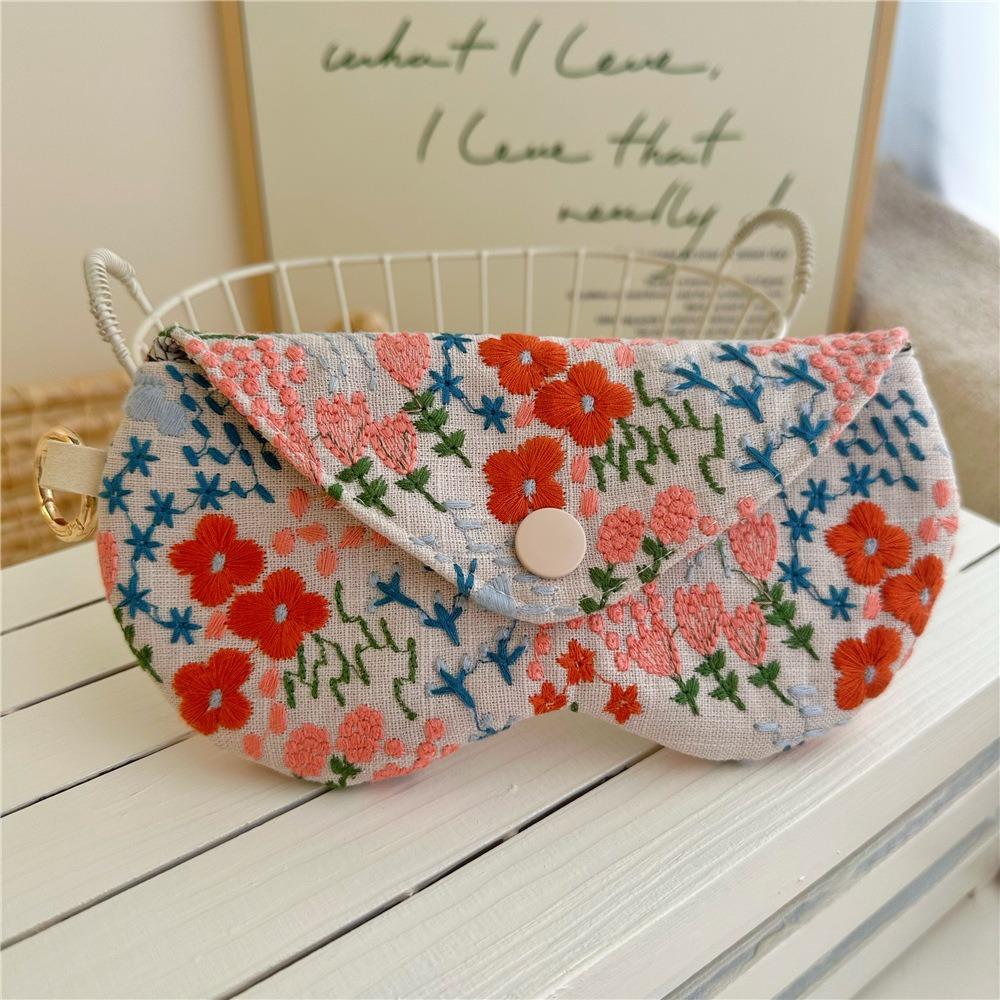

Portable Sunglasses Storage Bag with Keyring SunGlasses Holder Eyewear Accessories бежевый