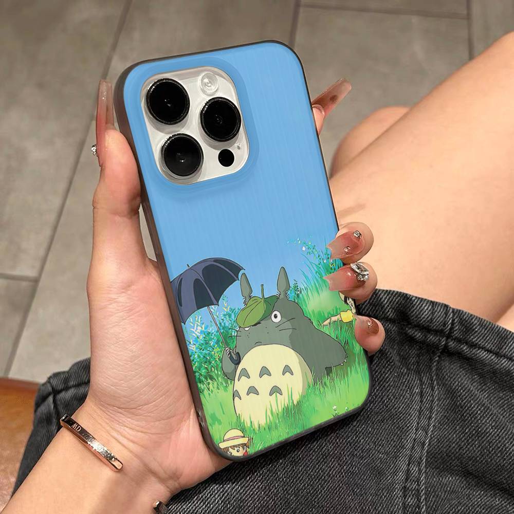 

Cartoon Clear Case For-T-T-TotoroS For IPhone 17 16 15 11 12 13 14 Pro Max Plus Pro Corrugated Translucent Back Phone Cover iPhone 16pro max
