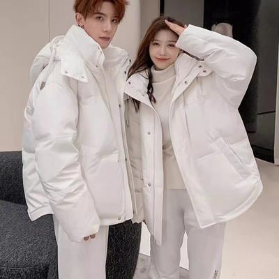 Giacca oversize in cotone per l'inverno con cappuccio calda e confortevole
