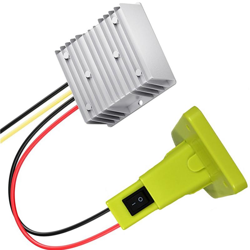 A96I-Для Ryobi DC 18V до DC 12V 20A 240W Перетворювач Адаптер Понижуючий DIY Регулятор Напруги Buck Boost Авто Функціональність