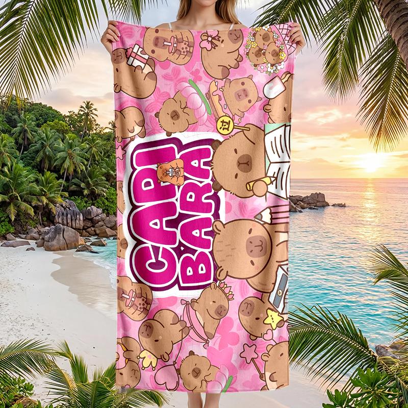 Kapibara Fashion Beach Towel: Ideal for Summer Adventures Soft, absorbent and quick drying suitable for swimming and bathing