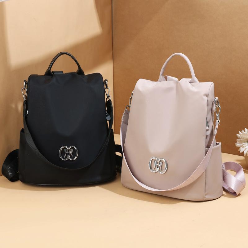 2025 new fashion backpack women's bag simple college style school bag anti-theft backpack