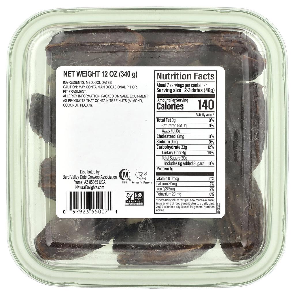 Natural Delights, Fresh Medjool, Dates, 12 oz (340 g)