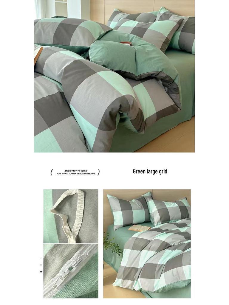 Pure Cotton Bedding Sets: Duvet Covers, Enclosed Fitted Sheets, Bed Sheets, Bed Covers - Sterile & Healthy Options In 2, 3, or 4 Piece Sets.