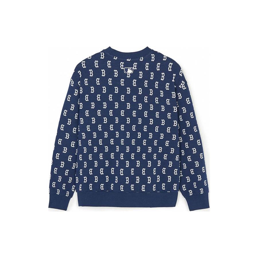 MLB Monogram Series Boston Red Sox Vintage Crewneck Sweatshirt Unisex sweatshirt Navy-Blue 3AMTM0241-43NYS