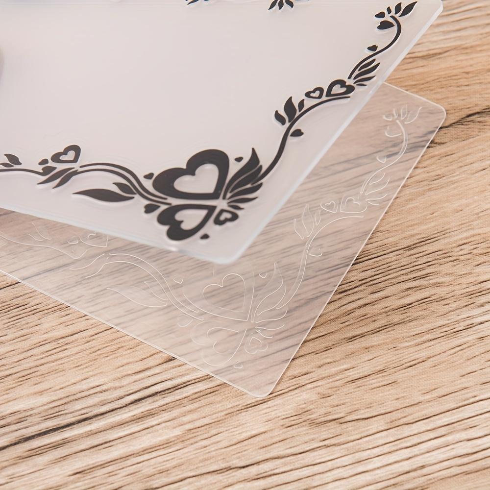 1pc Plastic 3D Embossing Folder Template for DIY Scrapbook Paper Craft Card Making Decorative Border Supplies