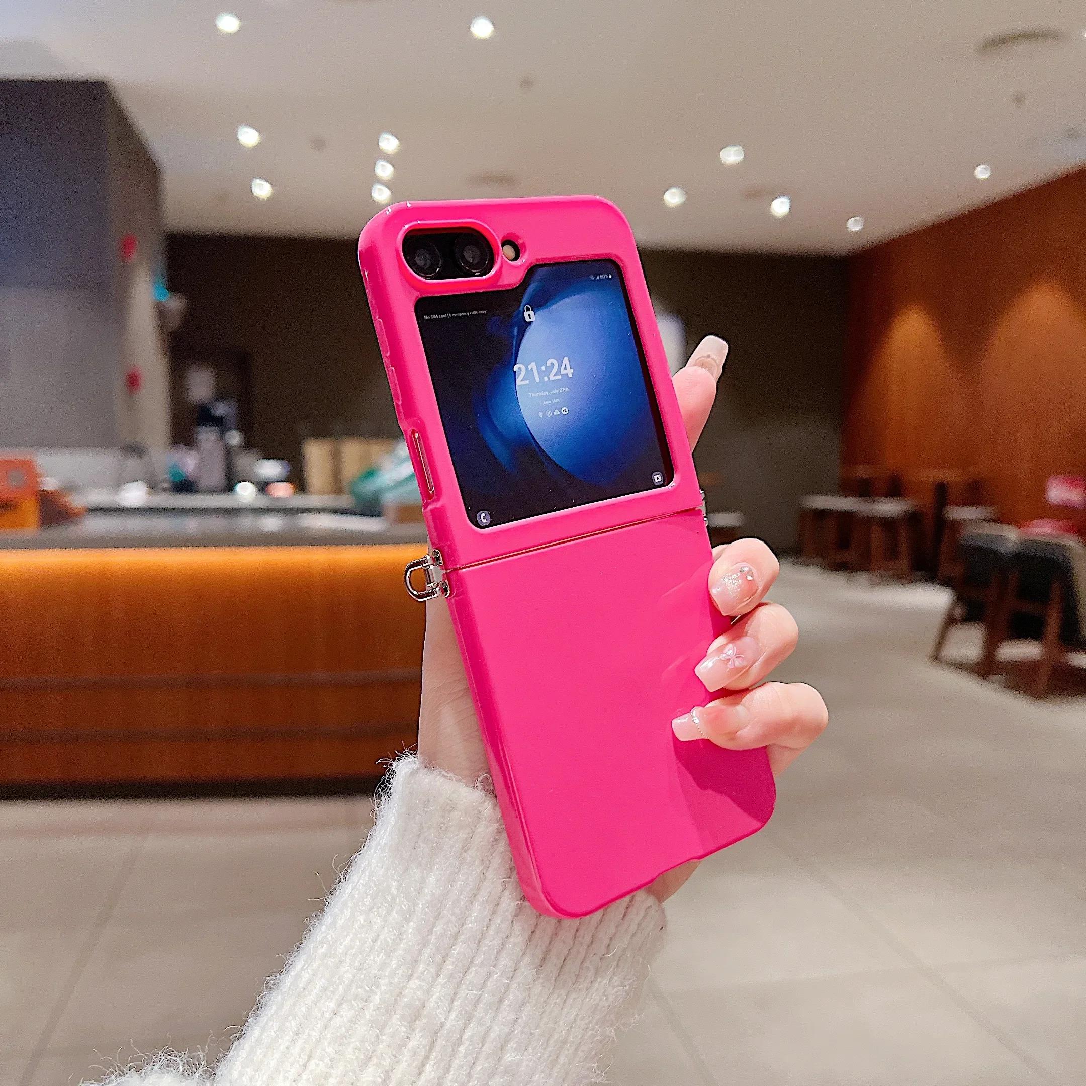 

For Motorala Moto Razr 40 50 Ultra Cute Candy Solid Protective Cover Slim Phone Case Motorola Razr 50 Ultra ярко-розовый