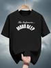 Modisches Sommer-T-Shirt für Unisex mit Buchstabenaufdruck, 100 % reine Baumwolle, lässig, locker und bequem, Sport, Rundhalsausschnitt, kurzärmelig