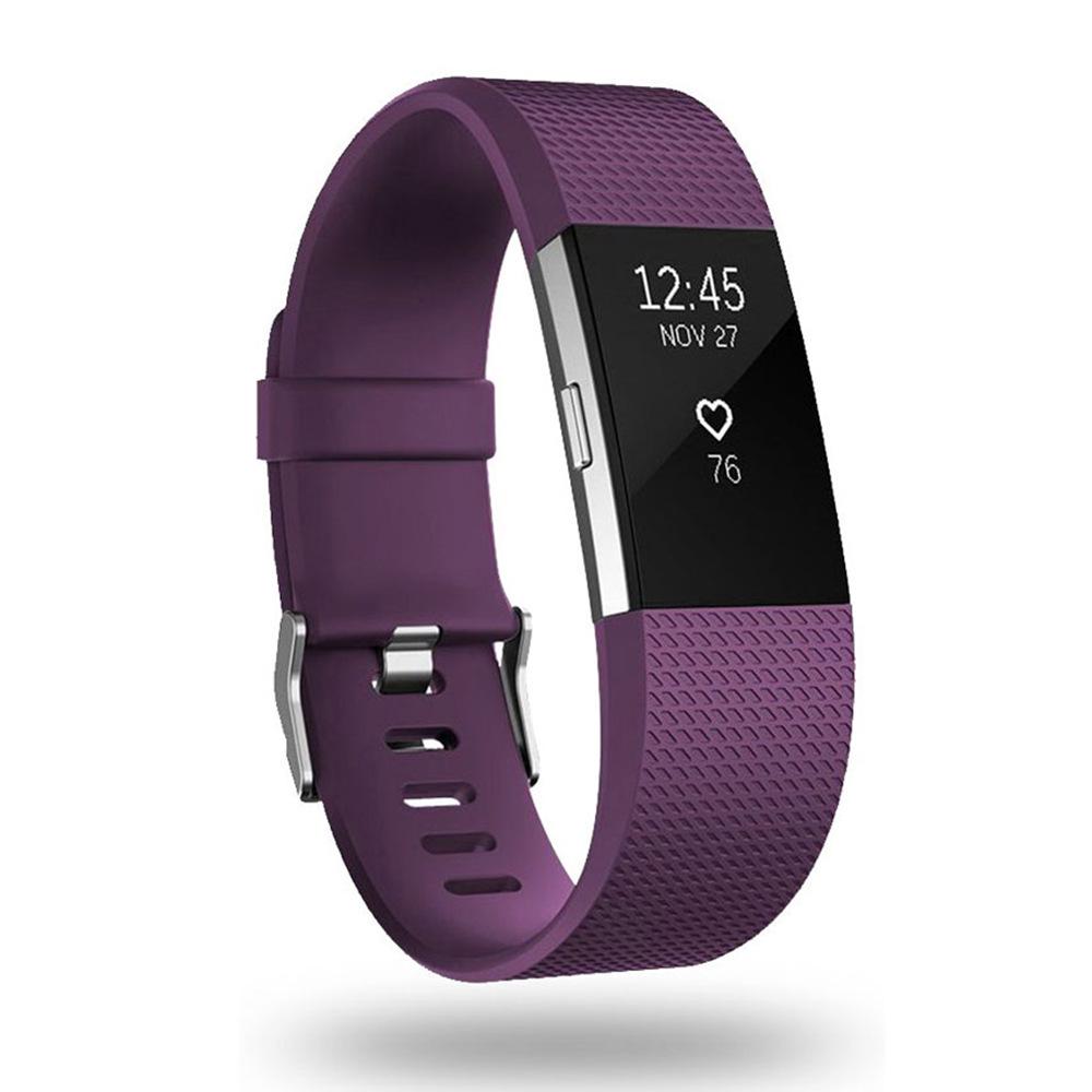Fitbit Charge 2 Checkered Pattern TPE Sport Replacement Wristband Strap