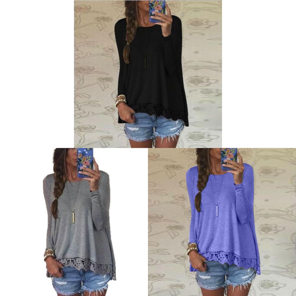 Timeless Elegance Femme Blouse Manches Longues With Lace Detailing In Comfortable Cotton