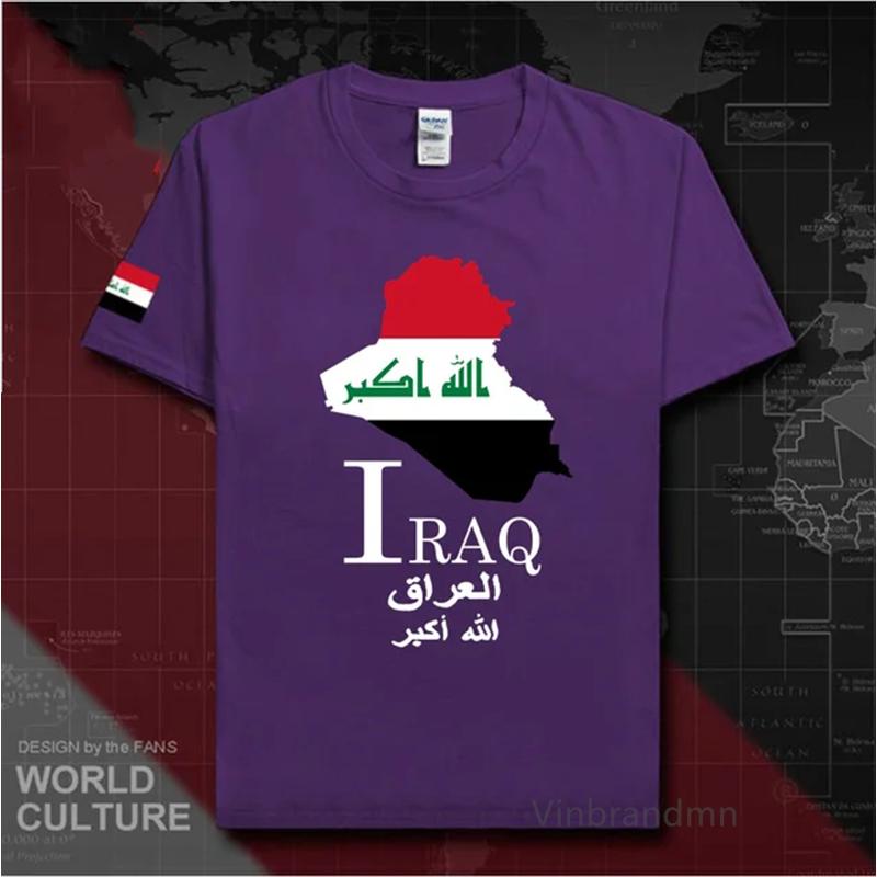 Republic Of Iraq Iraqi Irq Baghdad Unisexs T Shirt New Top Tshirt Short Sleeve Clothes Sweatshirt National Team Summer Fashion Tee