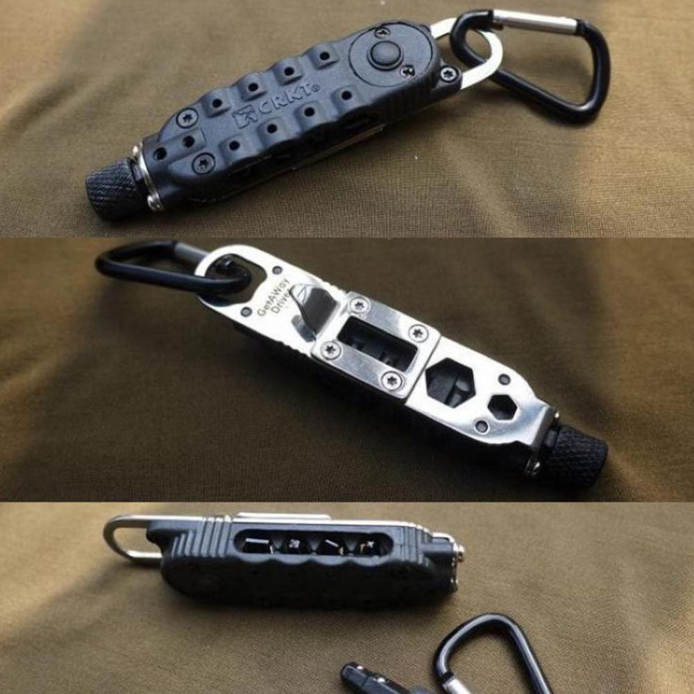 1PC Multifunctional Mini Screwdriver Outdoor EDC Keychain Shape Screwdrivers Portable Steel Repair Tool WBL