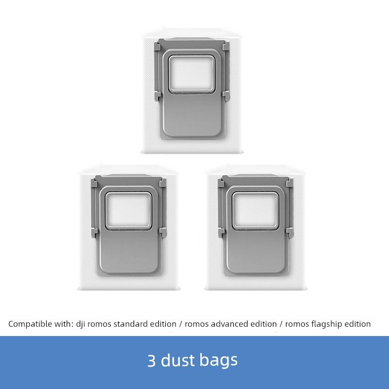 

Suitable for Dji Sweeping Robot Accessories Dust Collection Bags Romo/S/A/P Series Base Station Garbage Bags Consumables 3 Dust Collection Bags [Romo/S/A/P]