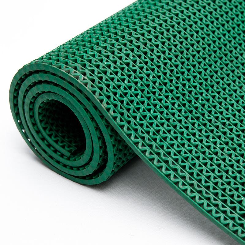 PVC Absorbent Anti-Slip Doorway Mat - Waterproof Floor Carpet for Kitchen & Bathroom