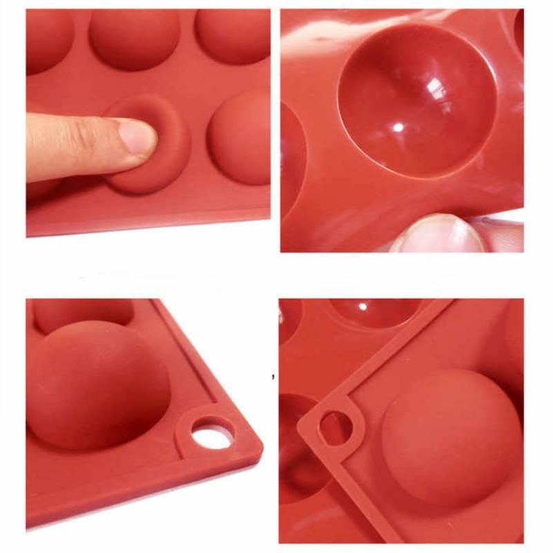 Multi-Cavity Silicone Mold for Mooncakes Chocolate Mousse Cake Filling Semi-Sphere Baking Decorations DIY Dessert Making